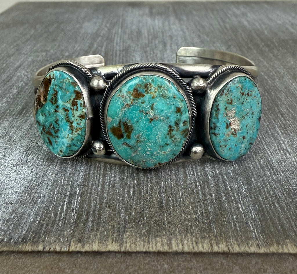 Aaron Robertson Cripple Creek Turquoise Cuff