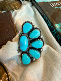 Richard & Rita Begay Turquoise Adjustable Ring