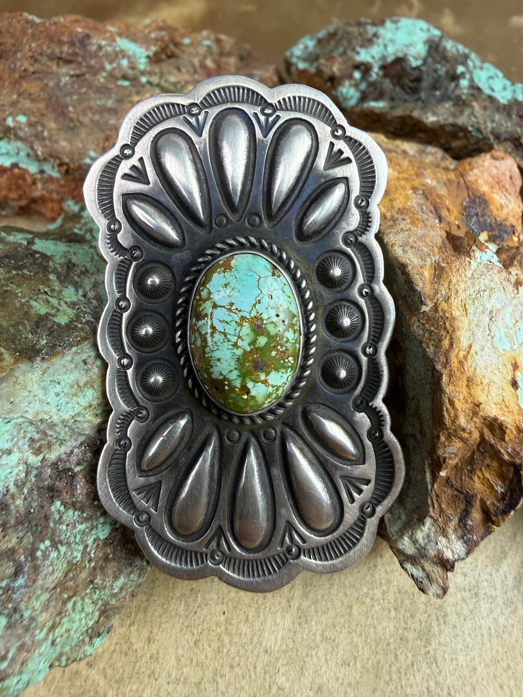 Herman Smith Royston Turquoise Ring Size 5.5