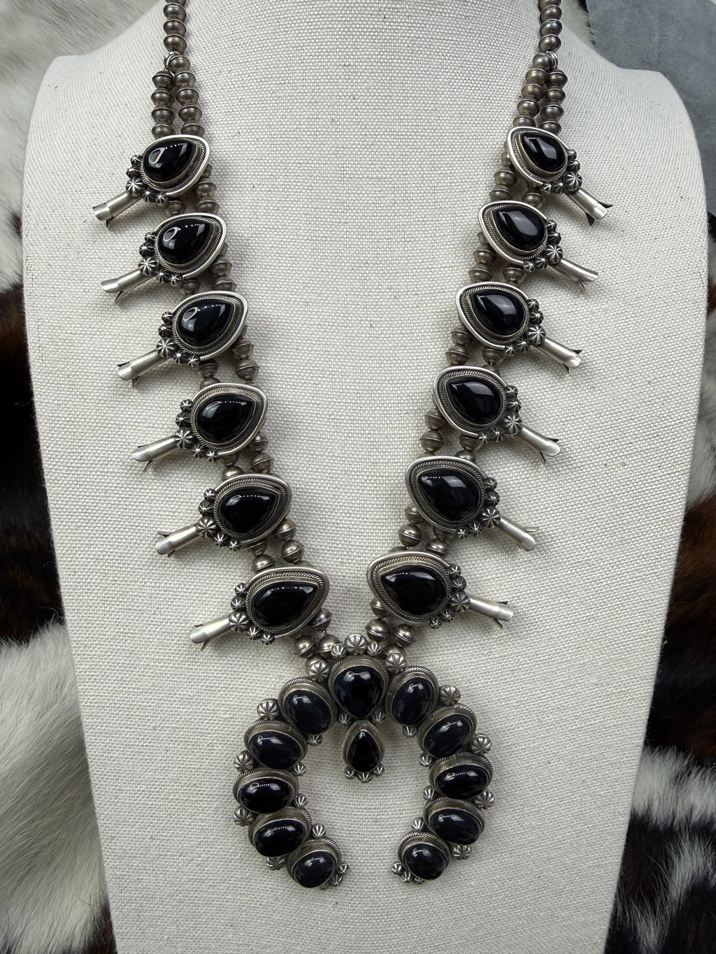 Freddie Maloney Black Onyx Squash Blossom