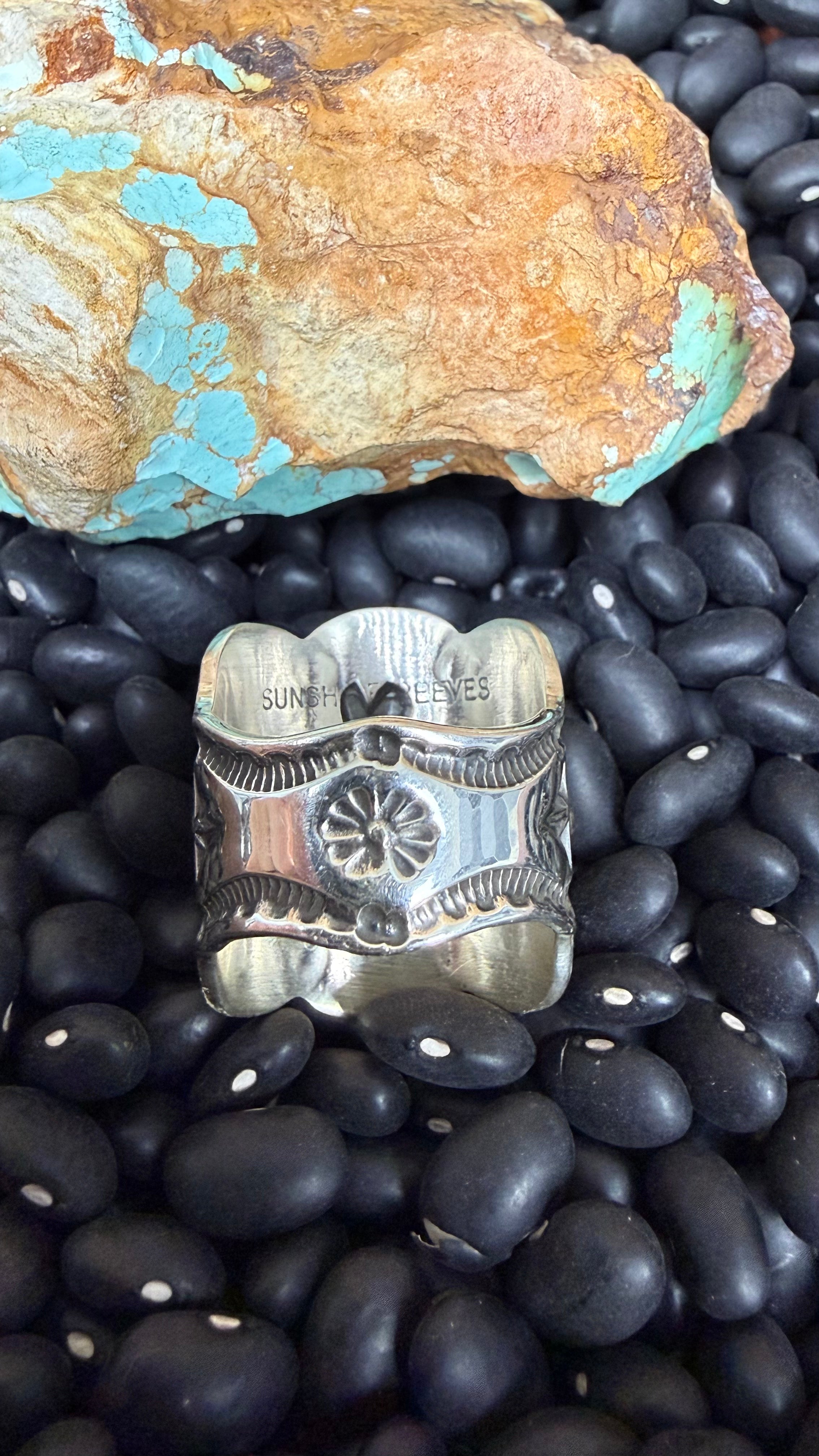 Sunshine Reeves Cluster Heart Rings
