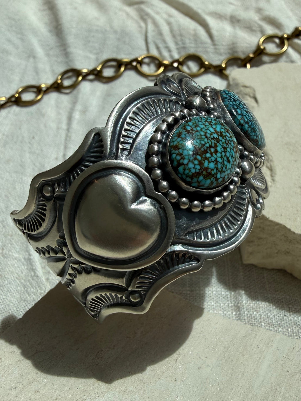 Arnold Blackgoat Heart Cuff Size 6