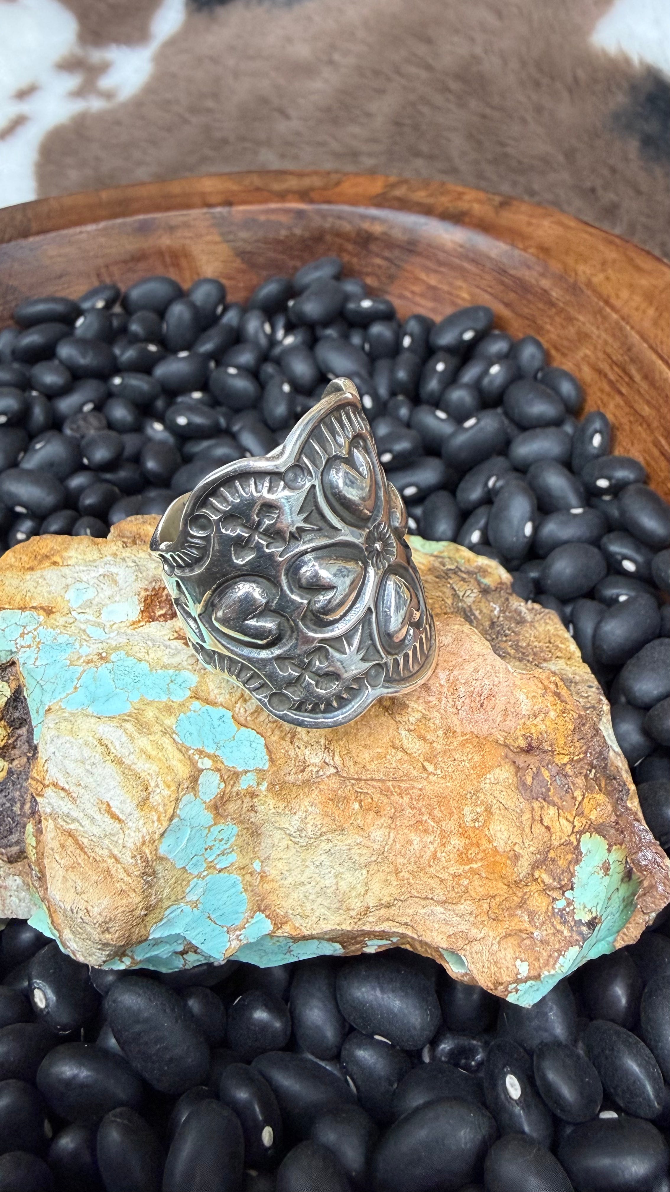 Sunshine Reeves Cluster Heart Rings