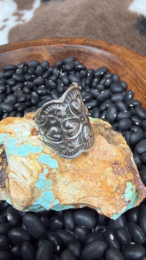 Sunshine Reeves Cluster Heart Rings