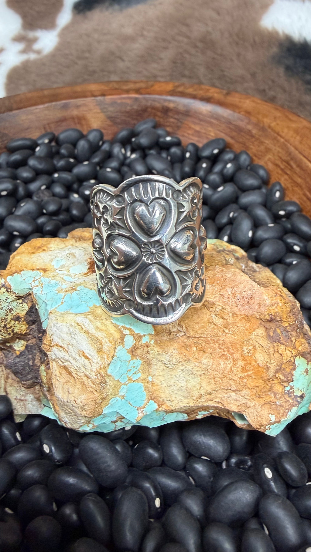 Sunshine Reeves Cluster Heart Rings