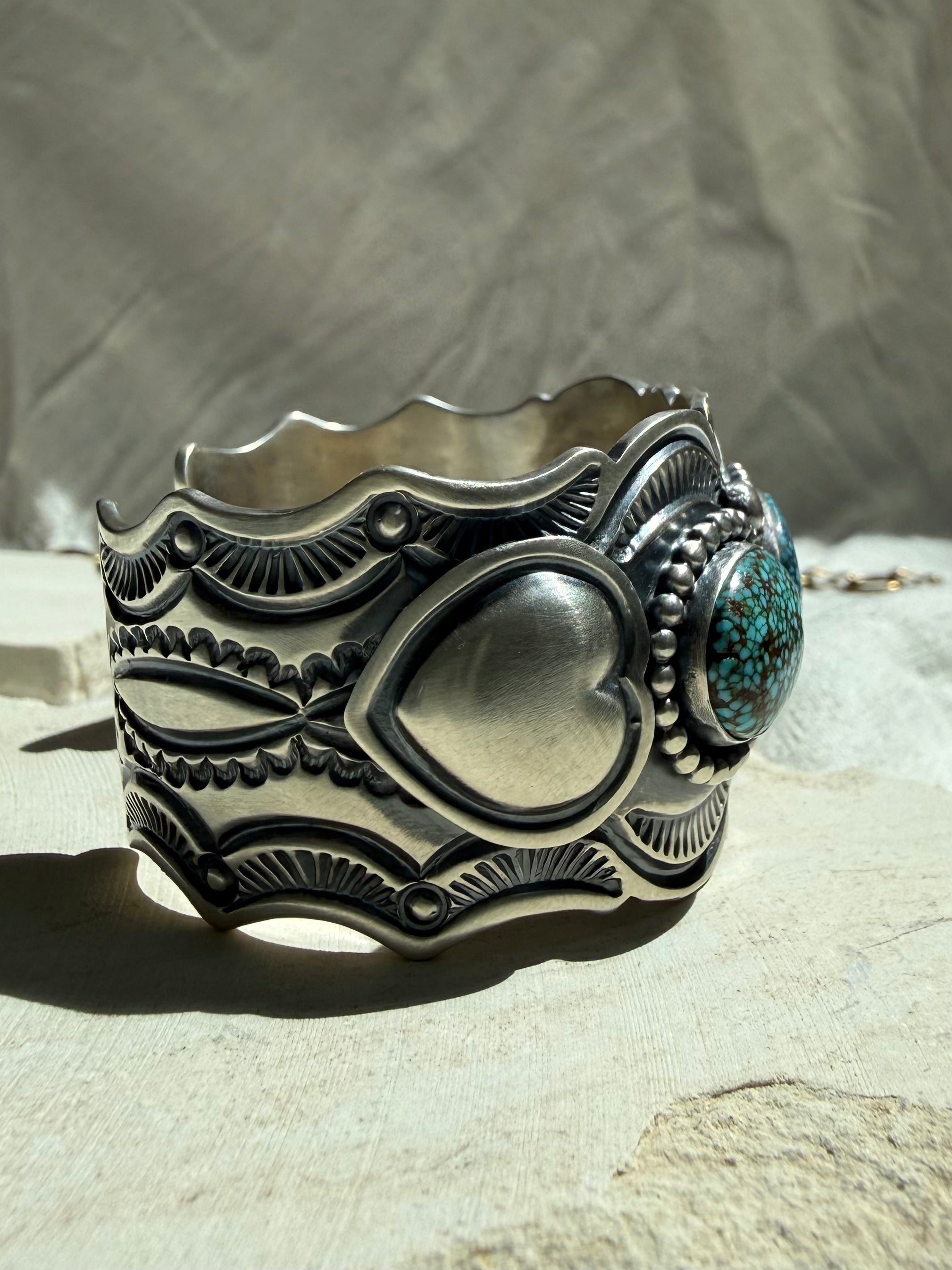Arnold Blackgoat Heart Cuff Size 6