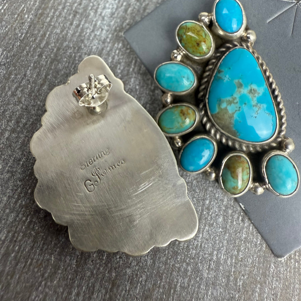 Gerildine James Turquoise Cluster Earrings