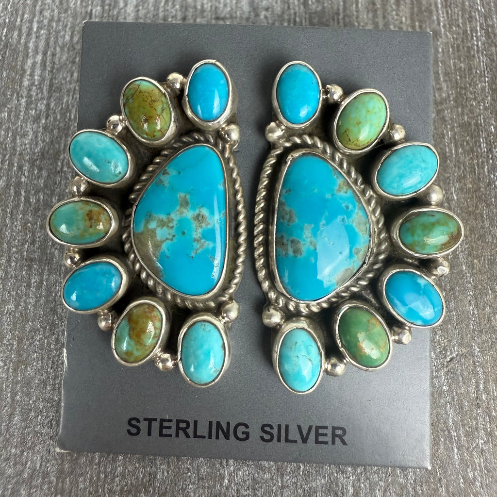 Gerildine James Turquoise Cluster Earrings