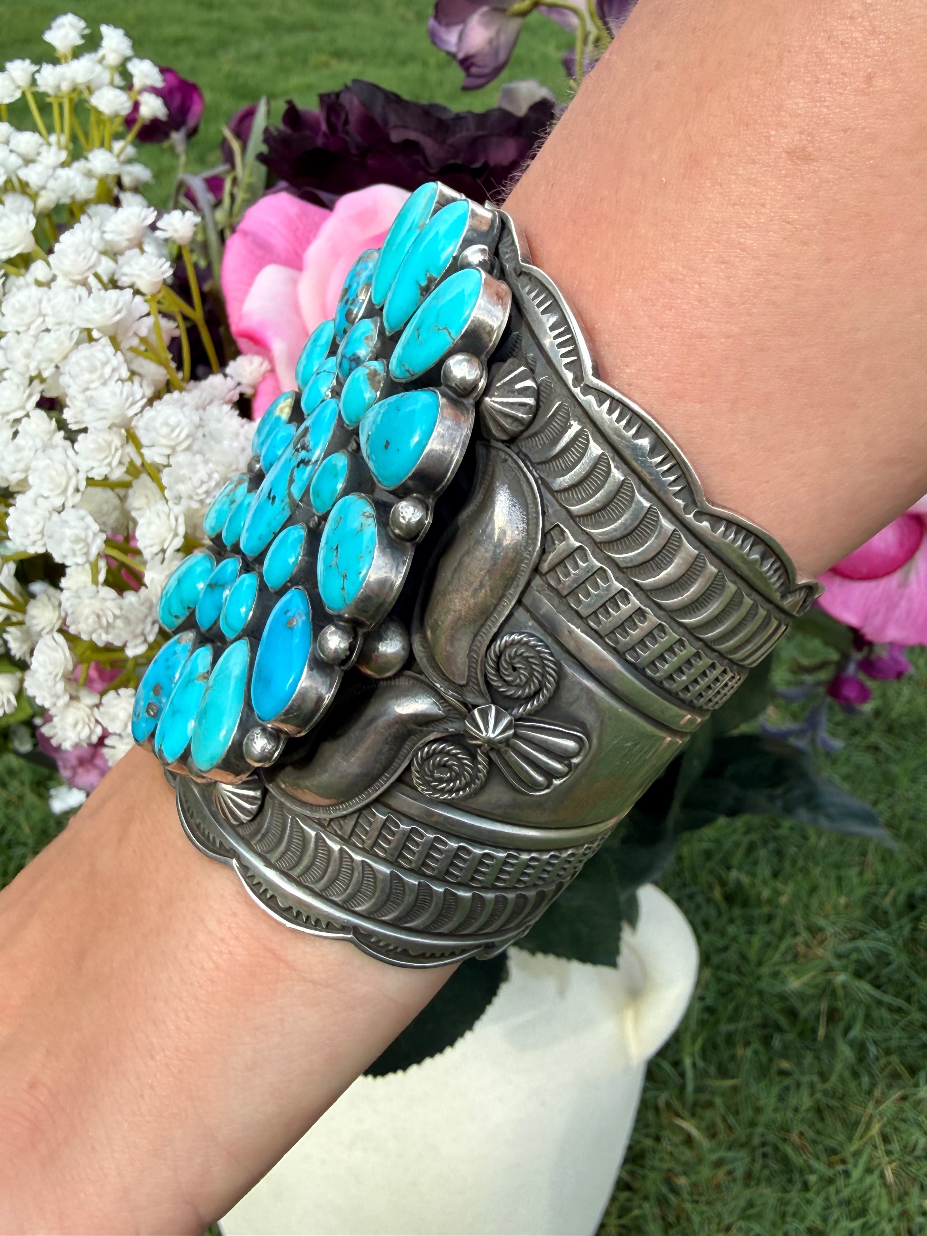 Andy Cadman Turquoise Cluster Cuff