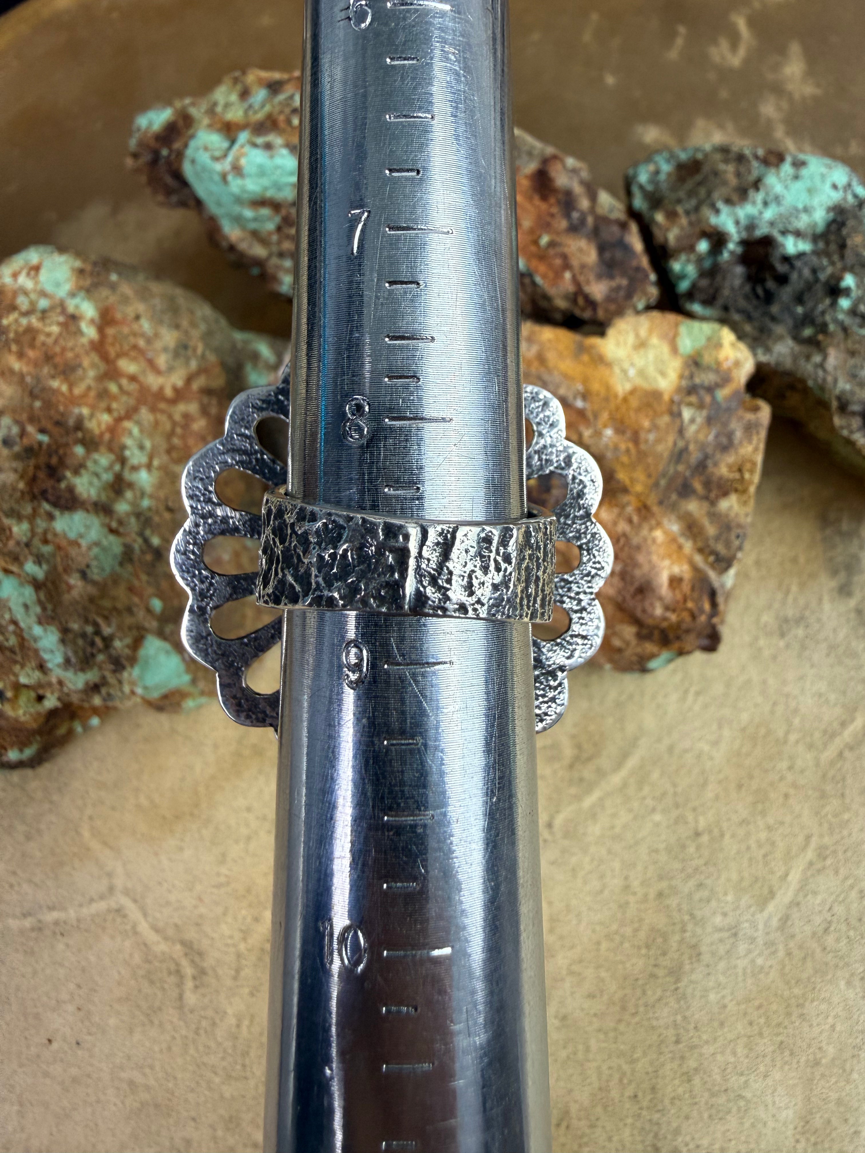Sonoran Turquoise Ring Sz 8.5 by Aaron Anderson