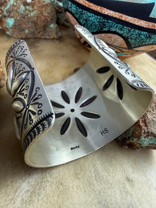 Herman Smith Wide Sterling Cuff