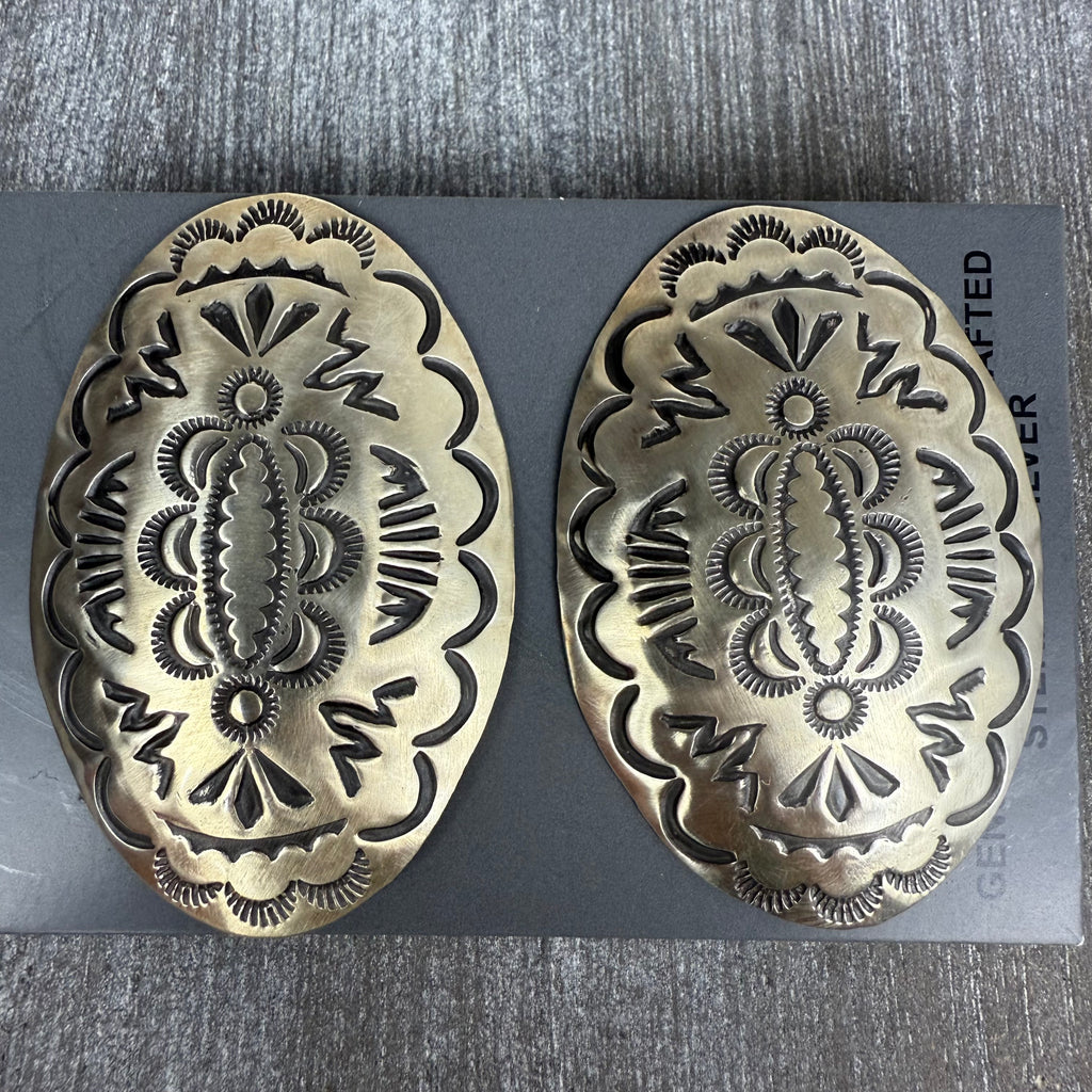 Leander Tahe Post Back Stamped Ovals